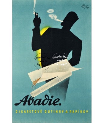 PUB ABADIE PAPIER CIGARETTE Rfzxs-POSTER/REPRODUCTION d1 AFFICHE VINTAGE en stock