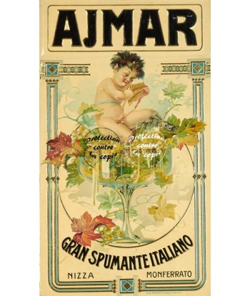 PUB AJMAR SPUMANTE ITALIANO Rfznq-POSTER/REPRODUCTION d1 AFFICHE VINTAGE Dans la société mordern