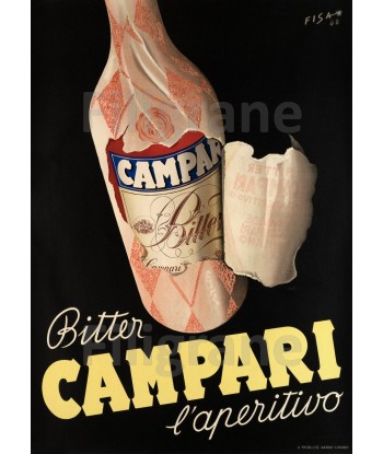 PUB BITTER CAMPARI ApéRITIF Rdeu-POSTER/REPRODUCTION d1 AFFICHE VINTAGE 2 - 3 jours ouvrés.