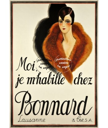 PUB BONNARD MODE LAUSANNE Rfoqx-POSTER/REPRODUCTION d1 AFFICHE VINTAGE Paris Déstockage Promo