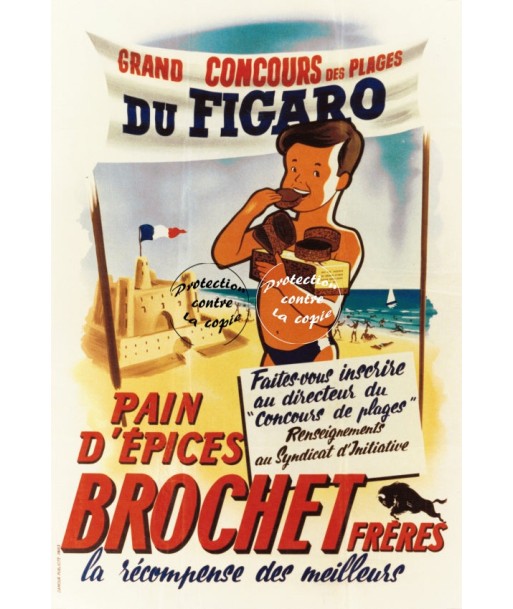 PUB BROCHET PAIN D'éPICES Rfwu-POSTER/REPRODUCTION d1 AFFICHE VINTAGE la livraison gratuite