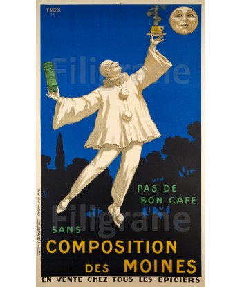 PUB CAFé des MOINES Rver-POSTER/REPRODUCTION d1 AFFICHE VINTAGE livraison et retour toujours gratuits