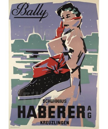 PUB CHAUSSURES BALLY Rvhu-POSTER/REPRODUCTION d1 AFFICHE VINTAGE Fin de série