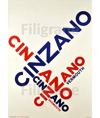 PUB CINZANO ApéRITIF Riyo-POSTER/REPRODUCTION d1 AFFICHE VINTAGE 50-70% off 