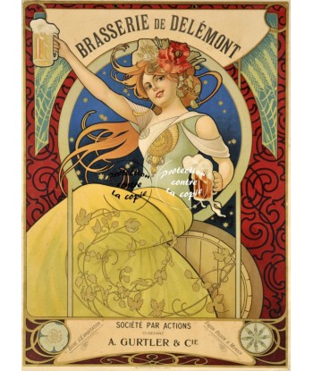 PUB DELéMONT BièRES Rfdsp-POSTER/REPRODUCTION d1 AFFICHE VINTAGE Comparez et commandez 