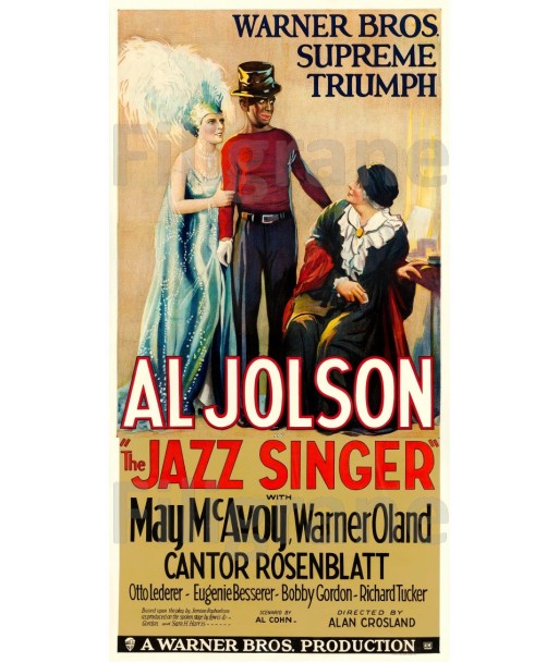 JAZZ SINGER FILM AL JONSON Rerm-POSTER/REPRODUCTION d1 AFFICHE VINTAGE suggérées chez