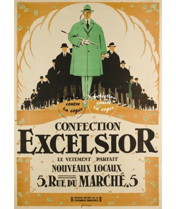 PUB EXCELSIOR CONFECTION Rxoh-POSTER/REPRODUCTION d1 AFFICHE VINTAGE brillant des détails fins