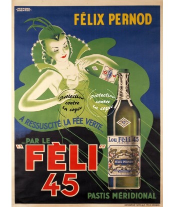 PUB FéLIX PERNOD FéLI 45 Rcma-POSTER/REPRODUCTION d1 AFFICHE VINTAGE les ligaments