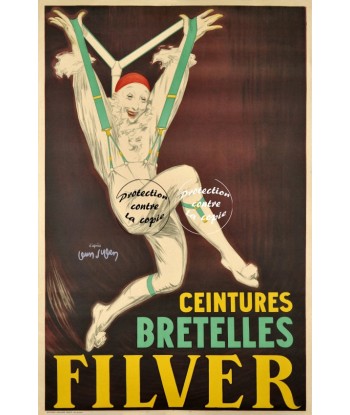 PUB FILVER BRETELLES Rfxja-POSTER/REPRODUCTION d1 AFFICHE VINTAGE l'achat 