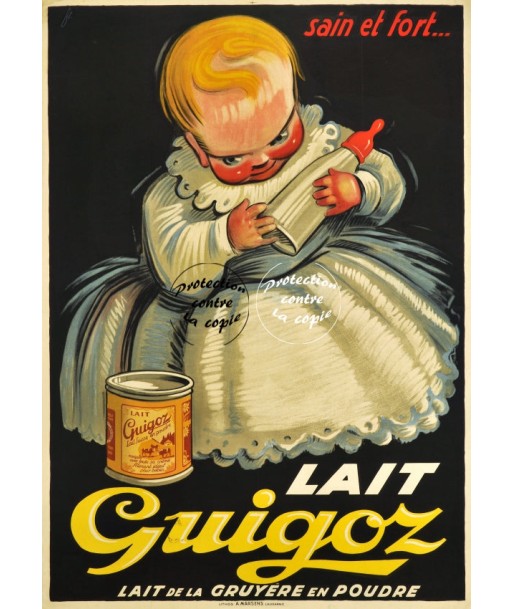 PUB GUIGOZ LAIT Rfczj-POSTER/REPRODUCTION d1 AFFICHE VINTAGE destockage