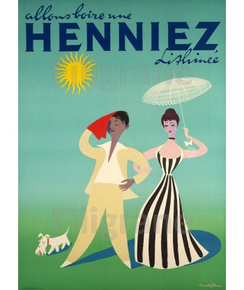 PUB HENNIEZ Rvco-POSTER/REPRODUCTION d1 AFFICHE VINTAGE Les magasins à Paris et en Île-de-France