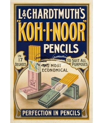 PUB KOH.I.NOOR PENCILS Rfiu-POSTER/REPRODUCTION d1 AFFICHE VINTAGE en ligne