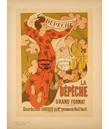 PUB LA DéPêCHE PRESSE Rfxfx-POSTER/REPRODUCTION d1 AFFICHE VINTAGE 2024