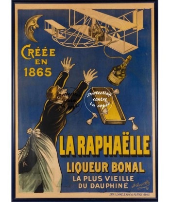 PUB LA RAPHAËLLE LIQUEUR BONAL Resf-POSTER/REPRODUCTION d1 AFFICHE VINTAGE france