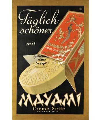 PUB MAYAMI SAVON SEIFE Rfcvk-POSTER/REPRODUCTION d1 AFFICHE VINTAGE Les magasins à Paris et en Île-de-France