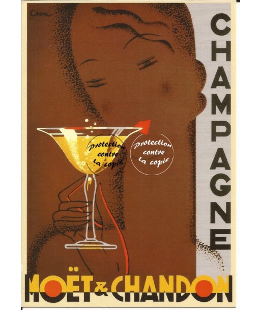 PUB MOËT CHANDON CHAMPAGNE Rfyqc-POSTER/REPRODUCTION d1 AFFICHE VINTAGE offre 