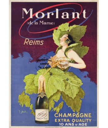 PUB MORLANT CHAMPAGNE Rtdv-POSTER/REPRODUCTION d1 AFFICHE VINTAGE 50-70% off 