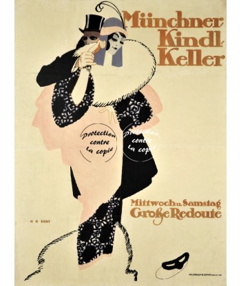 PUB MÜNCHNER KINDL KELLER Rfkwl-POSTER/REPRODUCTION d1 AFFICHE VINTAGE le concept de la Pate a emporter 