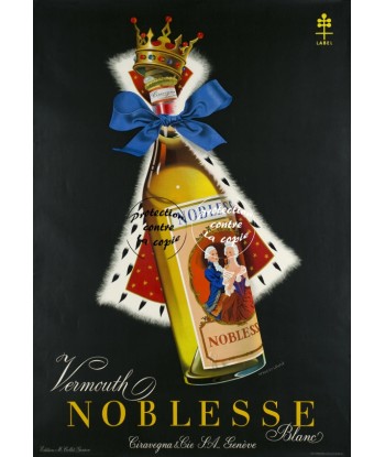 PUB NOBLESSE VERMOUTH Rfnoq-POSTER/REPRODUCTION d1 AFFICHE VINTAGE pas chere