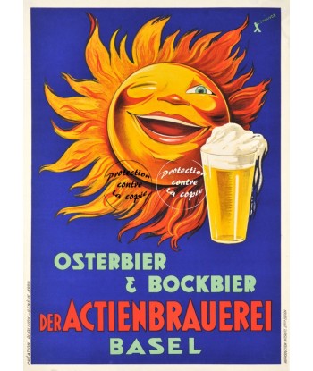 PUB OSTERBIER BOCKBIER Rfsnu-POSTER/REPRODUCTION d1 AFFICHE VINTAGE pas chere