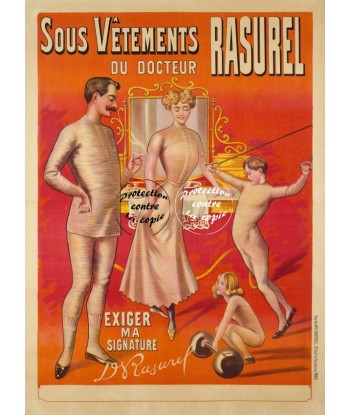 PUB RASUREL SOUS VêTEMENTS Ryvq-POSTER/REPRODUCTION d1 AFFICHE VINTAGE acheter en ligne