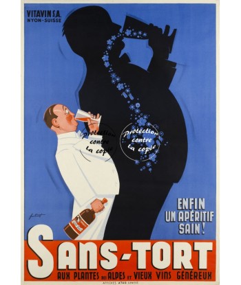 PUB SANS TORT ApéRITIF Rfhbt-POSTER/REPRODUCTION d1 AFFICHE VINTAGE À commander