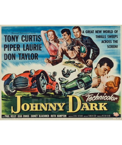 JOHNNY DARK FILM Rpie-POSTER/REPRODUCTION d1 AFFICHE VINTAGE Economisez 