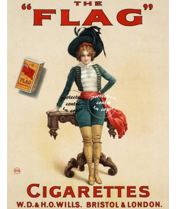 PUB THE FLAG CIGARETTES Rfnms-POSTER/REPRODUCTION d1 AFFICHE VINTAGE vente chaude votre 