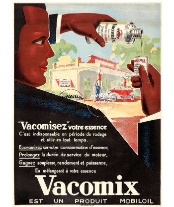 PUB VACOMIX MOBILOIL Rfmyq-POSTER/REPRODUCTION d1 AFFICHE VINTAGE acheter