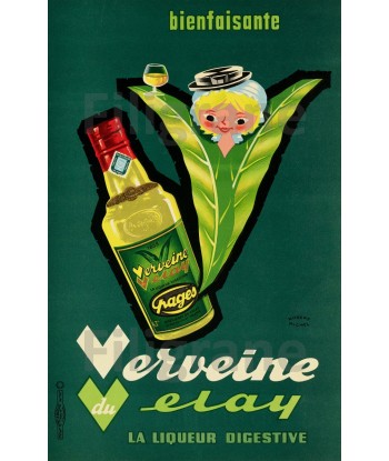 PUB VERVEINE VELAY PAGèS Rvqt-POSTER/REPRODUCTION d1 AFFICHE VINTAGE Profitez des Offres !