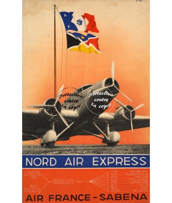 SABENA AVION Rhwd-POSTER/REPRODUCTION d1 AFFICHE VINTAGE shop