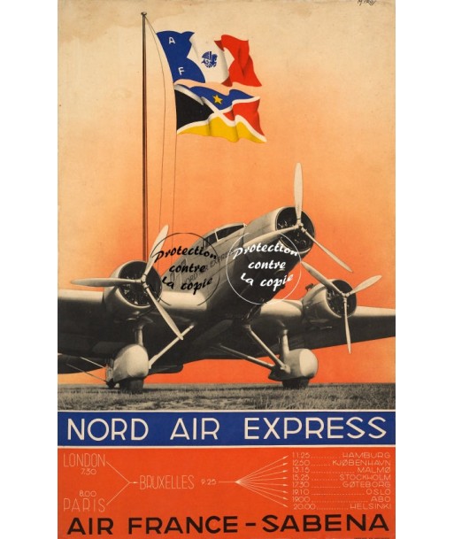 SABENA AVION Rhwd-POSTER/REPRODUCTION d1 AFFICHE VINTAGE shop