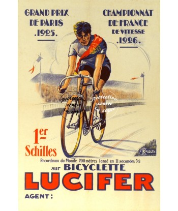 SCHILLES VéLO LUCIFER Rwj-POSTER/REPRODUCTION d1 AFFICHE VINTAGE soldes