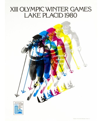 SPORT OLYMPIC GAMES USA 1980 Rfxaz-POSTER/REPRODUCTION d1 AFFICHE VINTAGE solde