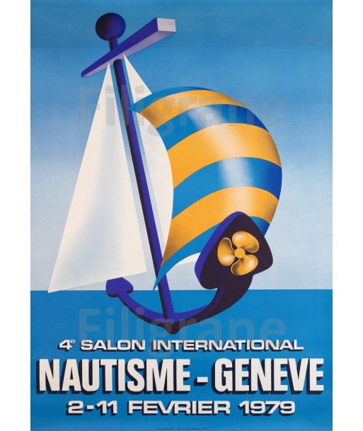 SPORT SALON NAUTISME GENèVE 1979 Roea-POSTER/REPRODUCTION d1 AFFICHE VINTAGE store