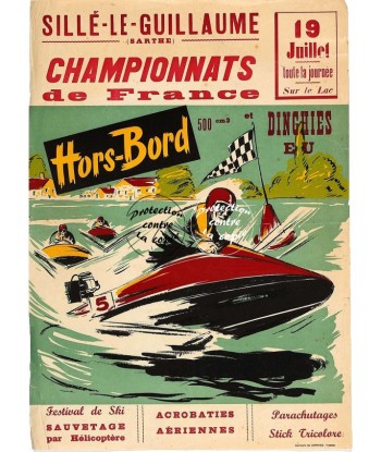 SPORT SILLé GUILLAUME HORS BORD Rkat-POSTER/REPRODUCTION d1 AFFICHE VINTAGE suggérées chez