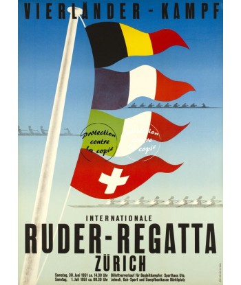 SPORT ZURICH RUDER REGATA Rxzm-POSTER/REPRODUCTION d1 AFFICHE VINTAGE acheter en ligne