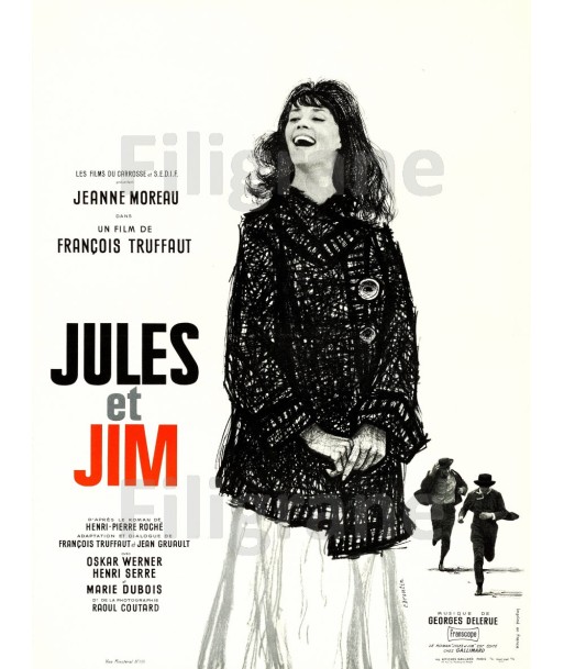 JULES et JIM FILM Rryk-POSTER/REPRODUCTION d1 AFFICHE VINTAGE de votre