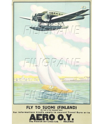 AERO O.Y HYDRAVION  Rvwe-POSTER/REPRODUCTION d1 AFFICHE VINTAGE 2024