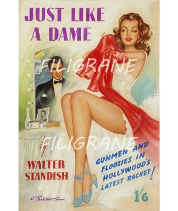 JUST LIKE a DAME FILM Rdwp-POSTER/REPRODUCTION d1 AFFICHE VINTAGE ou a consommer sur place