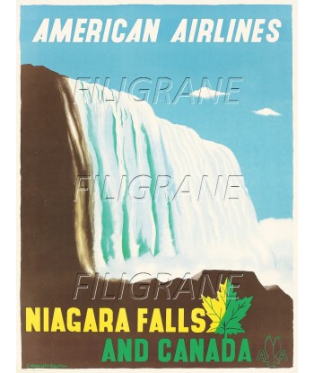 NIAGARA FALLS AIRLINES Riat-POSTER/REPRODUCTION d1 AFFICHE VINTAGE Comment ça marche