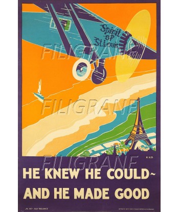 SPIRIT of ST LOUIS AVION Rpex-POSTER/REPRODUCTION d1 AFFICHE VINTAGE suggérées chez