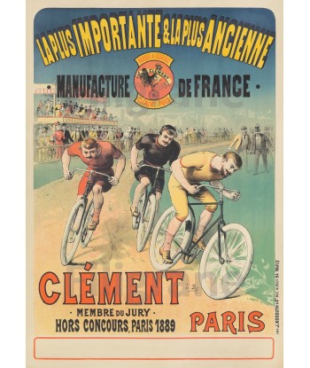 CléMENT VéLO/CYCLES Rxip-POSTER/REPRODUCTION d1 AFFICHE VINTAGE de technologie