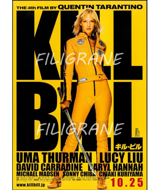 KILL BILL FILM Rkrc-POSTER/REPRODUCTION d1 AFFICHE VINTAGE Dans la société mordern