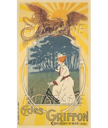 GRIFFON VéLO/CYCLES Revb-POSTER/REPRODUCTION d1 AFFICHE VINTAGE les muscles