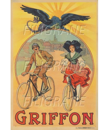 GRIFFON VéLO/CYCLES Rhhm-POSTER/REPRODUCTION d1 AFFICHE VINTAGE du meilleur 