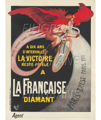 LA FRANçAISE DIAMANT VéLO Rfui-POSTER/REPRODUCTION d1 AFFICHE VINTAGE chez Cornerstreet bien 