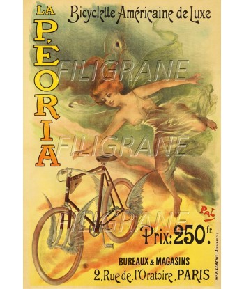 PéORIA VéLO/CYCLES Rzdk-POSTER/REPRODUCTION d1 AFFICHE VINTAGE du meilleur 