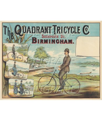 QUADRANT TRICYCLE VéLO Rdnc-POSTER/REPRODUCTION d1 AFFICHE VINTAGE en stock