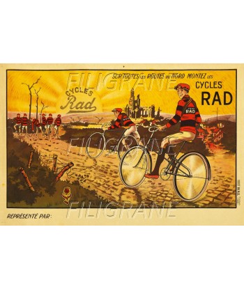 RAD VéLO/CYCLES Rcbv-POSTER/REPRODUCTION d1 AFFICHE VINTAGE pas chere